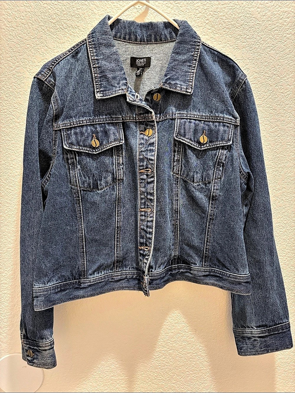 Jones New York Signature Denim Jacket Blue XL Like New